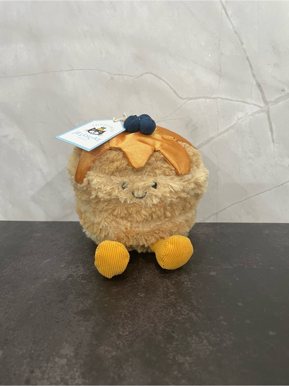 Jellycat Amuseable Fran Pancakes Bag Charm keychain NWT
